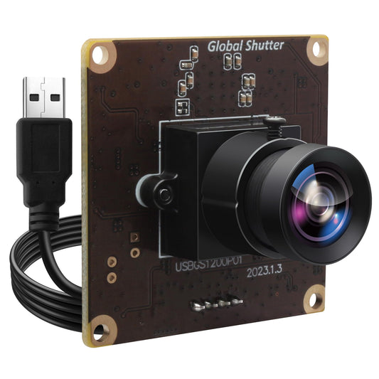 90fps Global Shutter USB Camera Module, 1200P High Speed Webcam