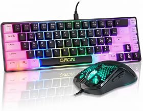 CHONCHOW 60% Gaming Keyboard and Mouse Combo, 68 Keys Wired LED RGB Backlit - Image 1