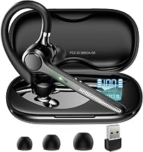 Ngsod Bluetooth Headset V5.4,USB Dongle Wireless Earpiece with Mic for Work - Image 1