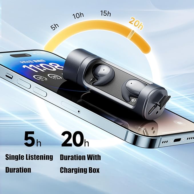 Sleep Headphones Sleep Headphones Wireless Bluetooth Invisible Earbuds Comfortable Noise Cancelling Sleep Earbuds for Side Sleepers Sleep Earbuds for Insomnia Side Sleeper Snoring（Pink）