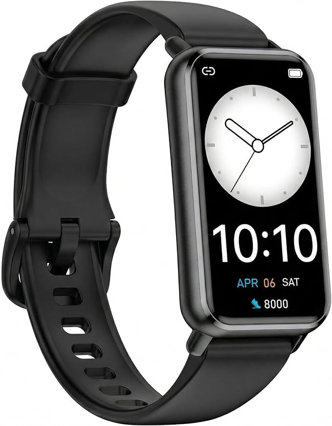 Long Battery Pedometer Watch 14 Days Battery Life, Slim Design No App/Phone Required Fitness Tracker, 50 Meters Waterproof Smart Watch, Heart Rate & Blood Oxygen Monitor Step Counter for Men Women