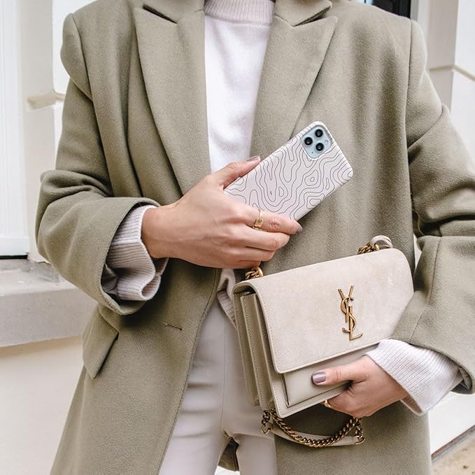 BURGA Phone Case for iPhone 15 - Cute, Trendy, Aesthetic, Pattern Phone Cover, Hard Shell Protection - fits Apple iPhone 15 Case for Women and Men