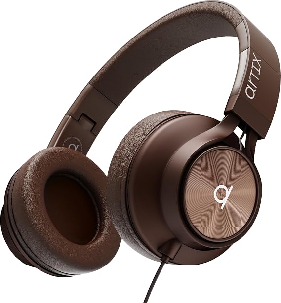 ARTIX Over Ear Headphones Wired with Mic, Corded Head Phones (3.5mm Jack)