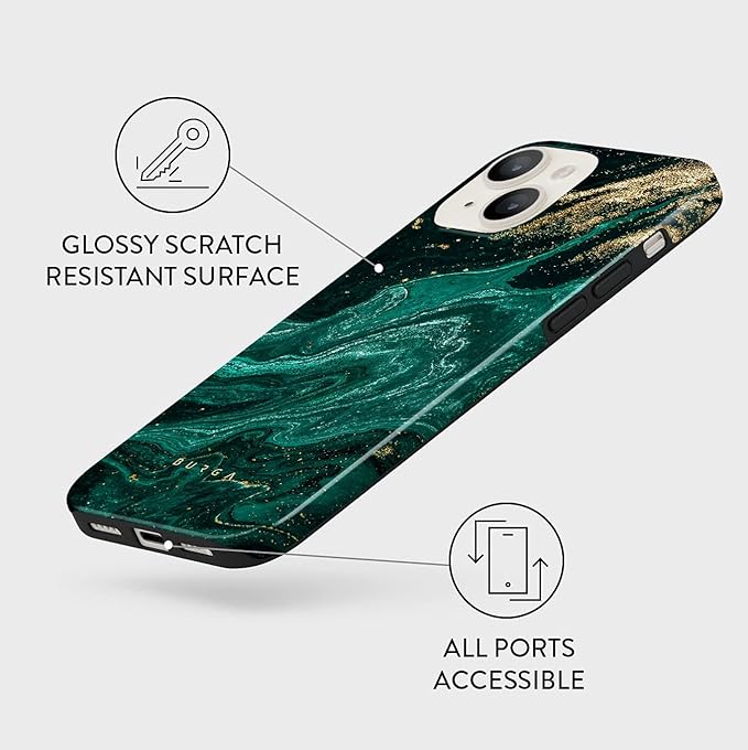 BURGA Phone Case for iPhone 13 - Cute, Trendy, Aesthetic, Pattern Phone Cover, Hard Shell Protection - fits Apple iPhone 13 Case for Women and Men