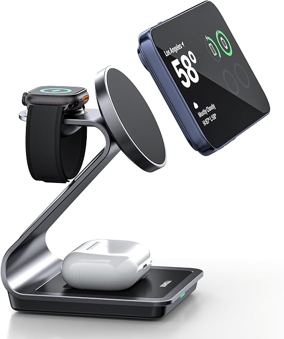 3-in-1 Wireless Charging Station for iPhone, Apple Watch & AirPods - Image 7
