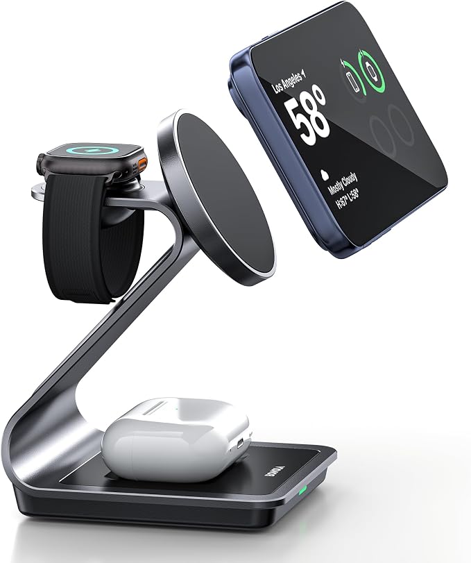 3-in-1 Wireless Charging Station for iPhone, Apple Watch & AirPods - Image 8