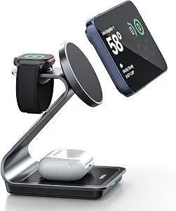 3-in-1 Wireless Charging Station for iPhone, Apple Watch & AirPods - Image 1