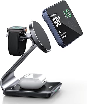 3-in-1 Wireless Charging Station for iPhone, Apple Watch & AirPods - Image 2