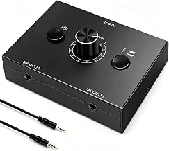 3.5mm Audio Switcher Passive Speaker Selector with Mute - Image 1