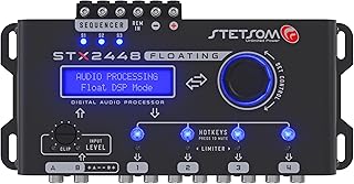 Stetsom STX2448 FLOATING PRO - Full Professional DSP, Digital Signal, Processor PRO, Crossover & Graphic Equalizer 15 Bands, Remote Sequencer, Subharmonic Bass, RCA & HIGH Input, Limiter Peak & RMS - Image 1