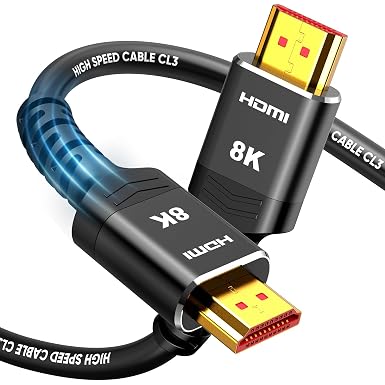 Highwings 10K 8K HDMI Cable 10FT, 4K@120Hz 144Hz HDMI 2.1 Cord Ultra High Speed 48Gbps, Durable, Flexible, for Gaming Monitor, Game Console, Graphics Card, Streaming Media, TV, Ethernet, SoundBar - Image 3