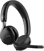 JLab, Go Work Gen 3, Wireless Headset, Boom Microphone, Noise Cancelling Mic, USB-C Dongle, Bluetooth Multipoint, Black - Image 1