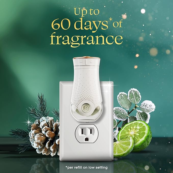 Glade PlugIns Refills Air Freshener, Balsam & Spruce and Bergamot & Eucalyptus, Scented and Essential Oils for Home and Bathroom, 0.67 Fl Oz, 5 Count