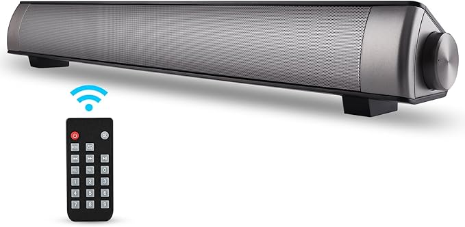 Sound Bar TV Soundbar Wired and Wireless Bluetooth Home Theater TV Speaker, Surround Sound Bar for TV, PC, Cellphone