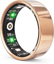 Luxelle Smart Ring Fitness Tracker with Sleep Monitor, Heart Rate, Blood Oxygen, Step Counter, 128 Sports Modes, IP68 Waterproof, Magnetic Charging, Compatible with iOS & Android - Image 1