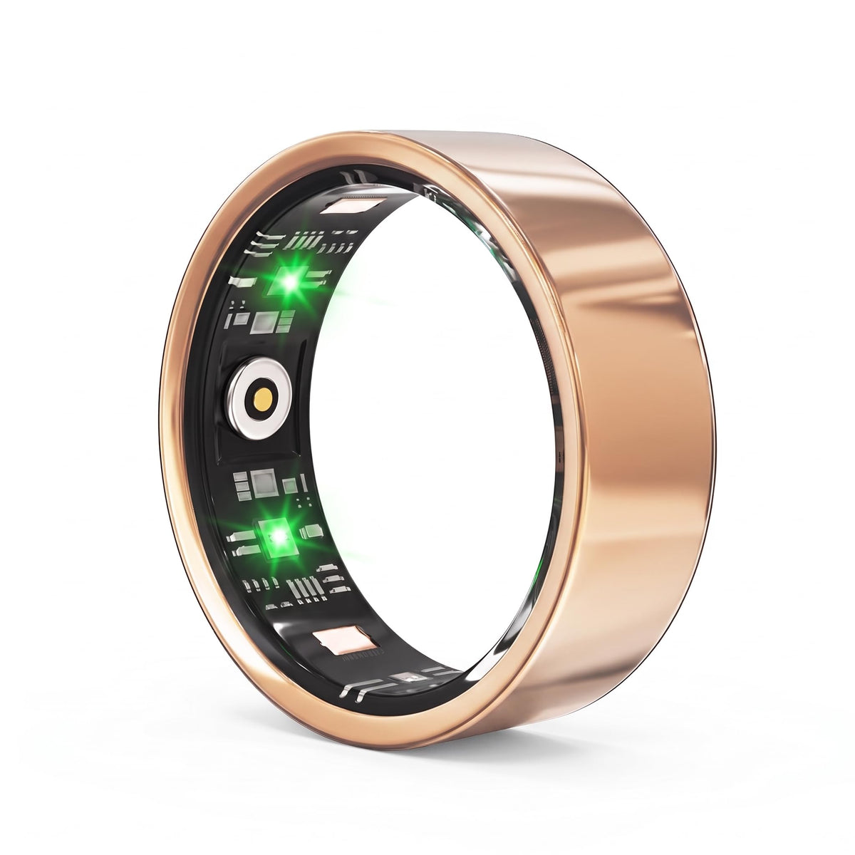 Luxelle Smart Ring Fitness Tracker with Sleep Monitor, Heart Rate, Blood Oxygen, Step Counter, 128 Sports Modes, IP68 Waterproof, Magnetic Charging, Compatible with iOS & Android