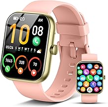 2026 Smart Watch for Men Women (Answer/Make Call), 1.96" HD Fitness Tracker Running Watch, IP68 Waterproof,Pedometer, Sleep/Step/Activity/Heart Rate Monitor,110+ Sport Mode Smartwatch for Android,Pink - Image 1