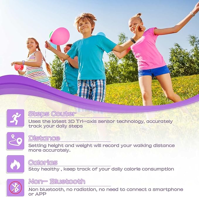 LED Kids Multifunction Steps Counting Watch, Digital Watch, Non-Bluetooth Pedometer Watch, Stopwatch, Alarm Clock, Calories for Women Children Girls Boys