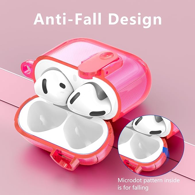 (with Safety Lock) Clear Case Compatible with Cute Apple Airpods 4 Cases 2024 Women, VISOOM Soft TPU Transparency Air pods 4 Gen Case iPods 4 Earbuds Case Girl Bling Keychain for Airpod iPod 4th Gen