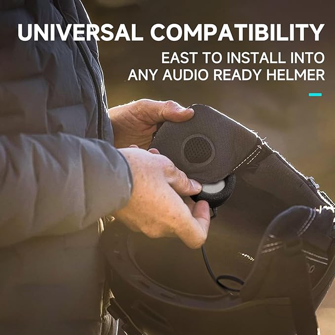 Wireless Bluetooth 5.2, Drop-in Headphones - HD Speaker Compatible Any Audio Ready Ski/Snowboard Helmet Headphones. Glove Friendly Controls, Microphone for Hands-Free Calls