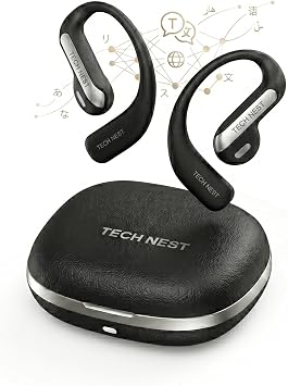 AI Translation Earbuds Real Time, 159 Languages, Audifonos Traductores Inglés Español, Translator Earbuds for iPhone & Android,3-in-1 Bluetooth Headphones for Travel, Business (Black)