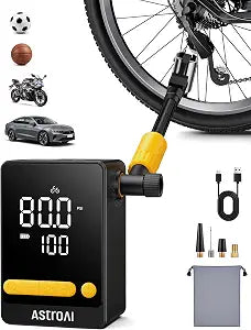 AstroAI Bike Pump, 12s Fast Inflate Bicycle Pump, Air Pump for Car Tires