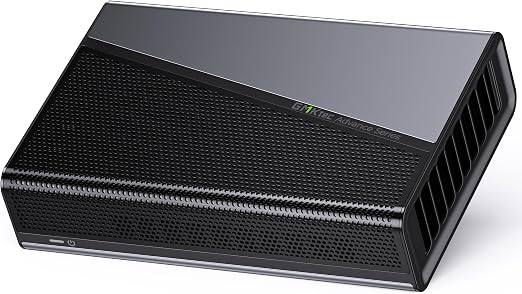 GMKtec AD-GP1 External GPU Docking Station, eGPU Enclosure with AMD Radeon 7600M XT GPU Graphics Card, HDMI2.1, DisplayPort2.0, Oculink, USB4, eGPU Dock