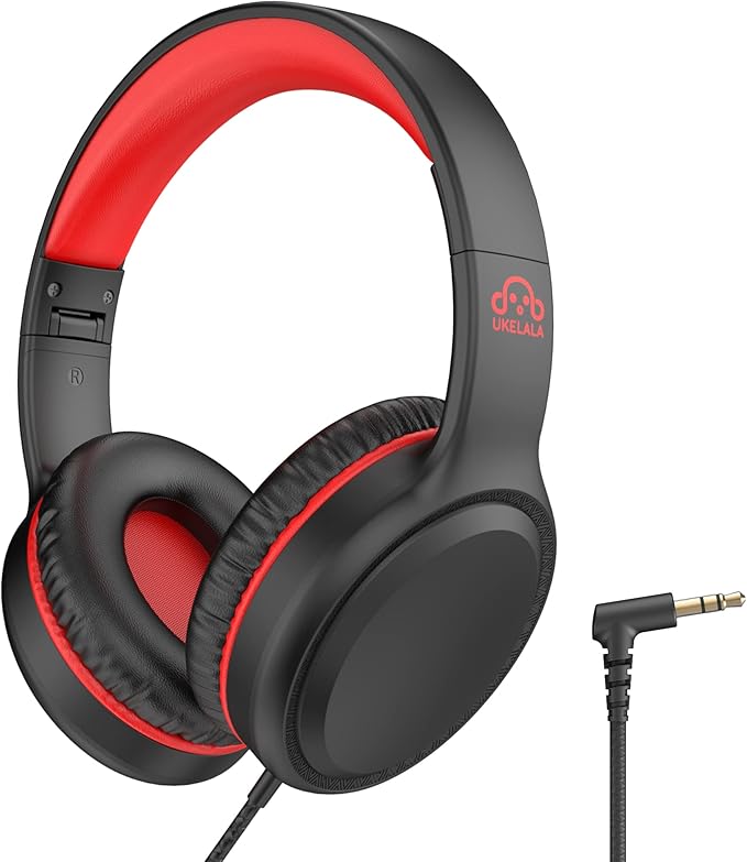 On Ear Wired Headphones for Kids Stereo Lightweight Youth Head Phones with 4.9 ft NO-Tangle Cord for Girls Toddler 3.5mm Jack Headphone for chromebooks Computer for School Classroom