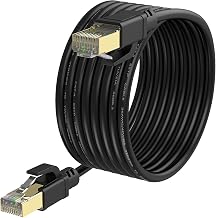 Cat8 Ethernet Cable, Internet Network Cord, 40Gbps 2000Mhz LAN Wires, High Speed SSTP LAN Cables with Gold Plated RJ45 Connector for Router, Modem, Gaming, Xbox (300ft) - Image 1