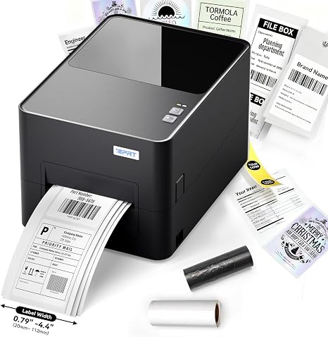 iDPRT Industrial Thermal Label Printer, 6IPS High-Speed 4.4'' Max Width