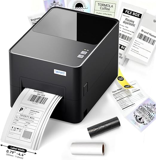 iDPRT Industrial Thermal Label Printer, 6IPS High-Speed 4.4'' Max Width