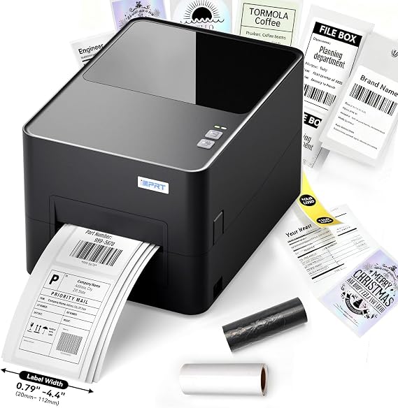 iDPRT Industrial Thermal Label Printer, 6IPS High-Speed 4.4'' Max Width