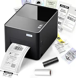 iDPRT Industrial Thermal Label Printer, 6IPS High-Speed 4.4'' Max Width