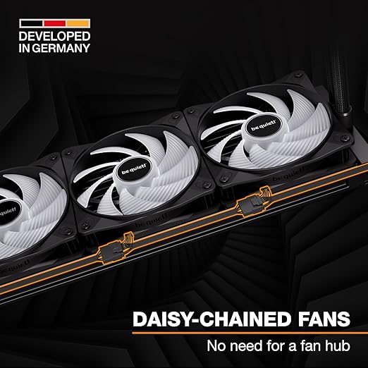 be quiet! Pure Loop 3 LX 360 mm, All-in-One Water Cooling, 3 Light Wings LX 120 mm PWM High-Speed Fans, ARGB Cooling Block Featuring 10 Included Lighting foils, Impressively high Cooling Performance