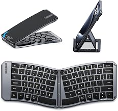 MoKo Ergonomic Foldable Keyboard, Split Portable Folding Bluetooth Keyboard - Image 1