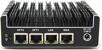 Protectli Vault FW4C - 4 Port, Firewall Micro Appliance/Mini PC - Intel J3710, 2.5G Ports, AES-NI, 8GB DDR3 RAM, 120GB SSD