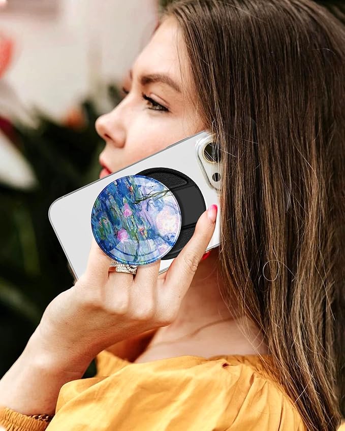 Kidcube Phone Grip Compatible with Magsafe - Magnetic Phone Grip Stand Cute Design Finger Grip Kickstand Ring Holder Women Girls Compatible with Magsafe Accessories for iPhone 16/15/14/13/12 Series