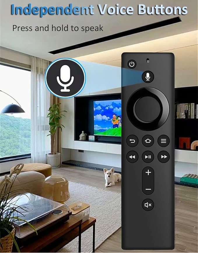 Voice Remote Replacement Stick TV 3rd Gen L5B83H, Compatible for 2nd/ 3rd Gen Smart TVs Stick, Fit for TVs Cube 1st Gen/Later, Stick Lite/4K Max/Bundle 2nd Gen and Later