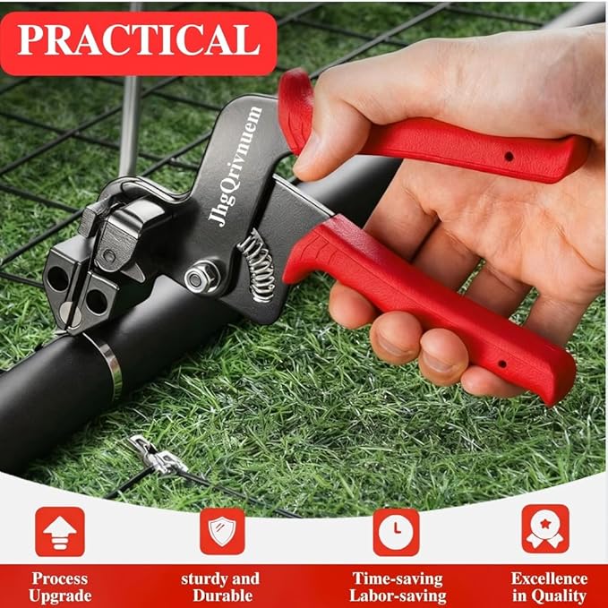 Metal Zip Ties Gun Set-For Fastening And Cutting Tie Special Tool,With 100pcs 11.8in Stainless Steel Zip Ties ，For Chain Link Fence Parts, Wire Fence Rolls,Exhaust Wrap, Poultry Fence﻿