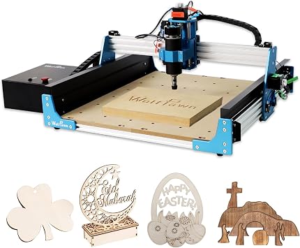 CNC Router Machine 4040-PRO for Metal Acrylic Cutting Milling,GRBL Control Engraving Machine with 500W Spindle, Lead Screw Driven, 3 Axis Engraving, Working Area 15.7” x 15.7” x 2.9”