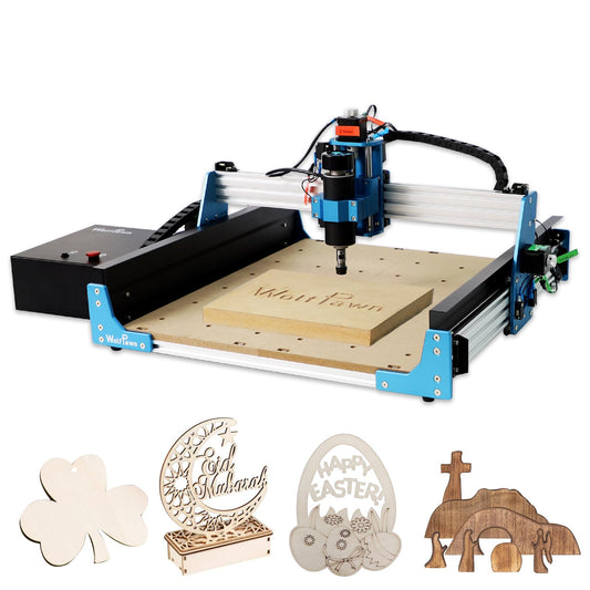 CNC Router Machine 4040-PRO for Metal Acrylic Cutting Milling,GRBL Control Engraving Machine with 500W Spindle, Lead Screw Driven, 3 Axis Engraving, Working Area 15.7” x 15.7” x 2.9”