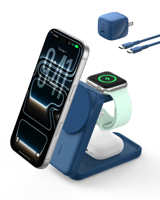 Belkin Qi2.2 25W Wireless 3 in 1 Foldable Fast Charg | Wireless Charge - Image 1