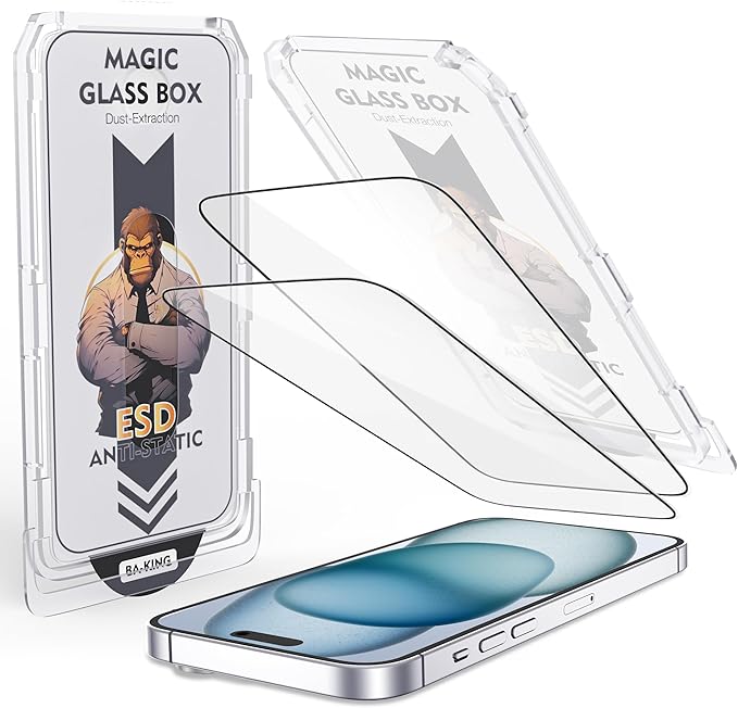 Compatible with iPhone 16 Case and Tempered Glass Screen Protector