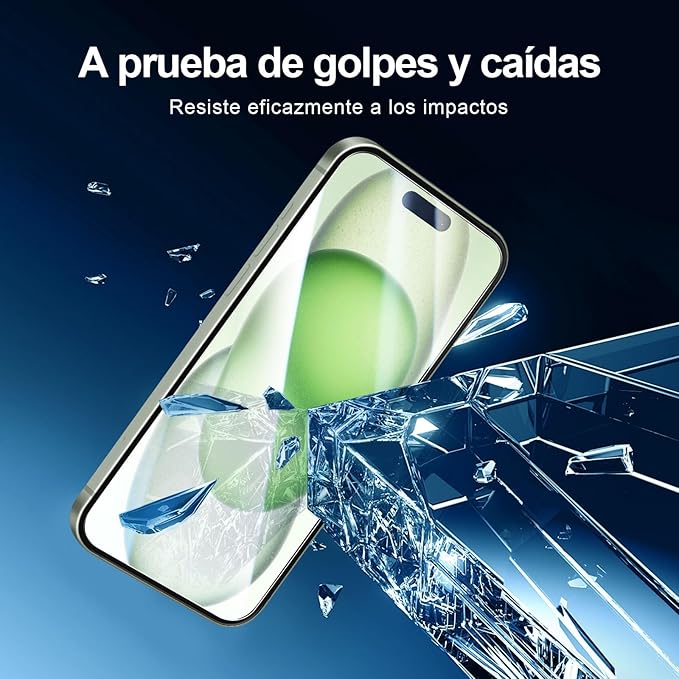 NEW'C 3X for iPhone 15 Plus Screen Protector (6.7 inches)+ 3X Camera Lens Protector, Sensor Protection, Case Friendly Tempered Glass Film + Dust Plug- Easy Installation Tool Include