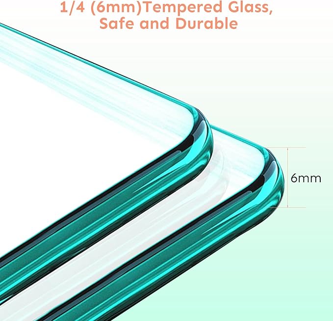 34" Wx72 H Frameless Reversible Pivot Shower Door, 1/4" Clear SGCC Tempered Glass, 304 Stainless Steel Hardware, Water Protection Seal Stripes Plus Glass-Fixing Aluminum Stripe