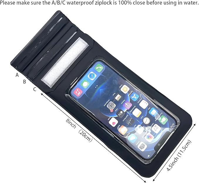 DRLOKPAK Waterproof Phone Case Armband Surfing Dry Bag Floating Waterproof Pouch Holder for iPhone 15 14 13 12 Pro Max XS Plus Se Galaxy S23 + Ultra W24 Google LG Phone up to 7inch (Orange)