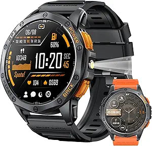 Military Smart Watch for Men, Built-in GPS, 30-day standby, 1.43" AMOLED