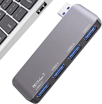 Portable USB Extender Hub for Laptop,Cable-Free USB3.0 Splitter Right side