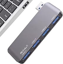 Portable USB Extender Hub for Laptop,Cable-Free USB3.0 Splitter Right side - Image 1