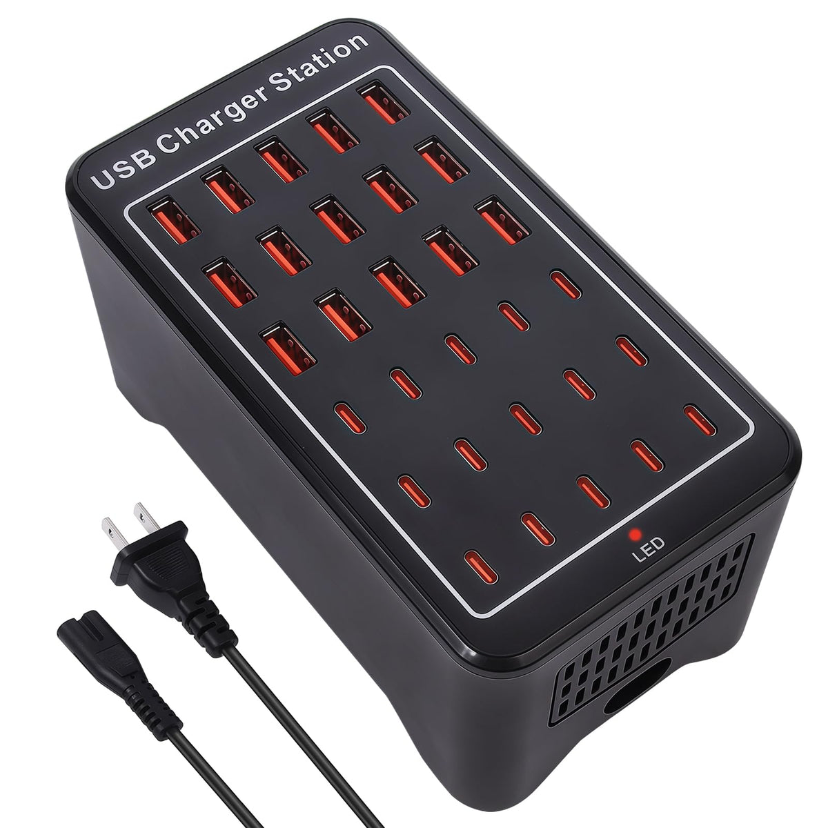 150W(30A) 30-Port USB Charging Station, Multiple USB | Charging & Powe - Image 1
